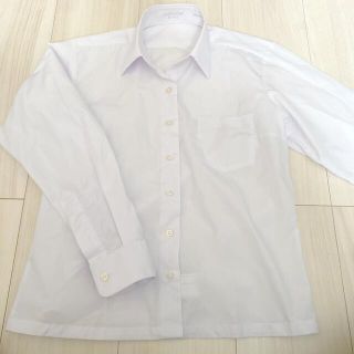 イオン(AEON)の白ワイシャツ　長袖　130(ブラウス)