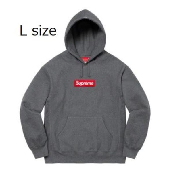 Box Logo Hooded Sweatshirt Charcoal L