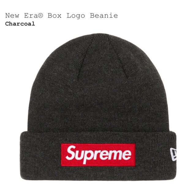 Supreme(シュプリーム)のSupreme Box Logo Beanie ボックスロゴビーニー チャコール メンズの帽子(ニット帽/ビーニー)の商品写真