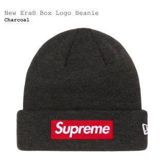 シュプリーム(Supreme)のSupreme Box Logo Beanie ボックスロゴビーニー チャコール(ニット帽/ビーニー)