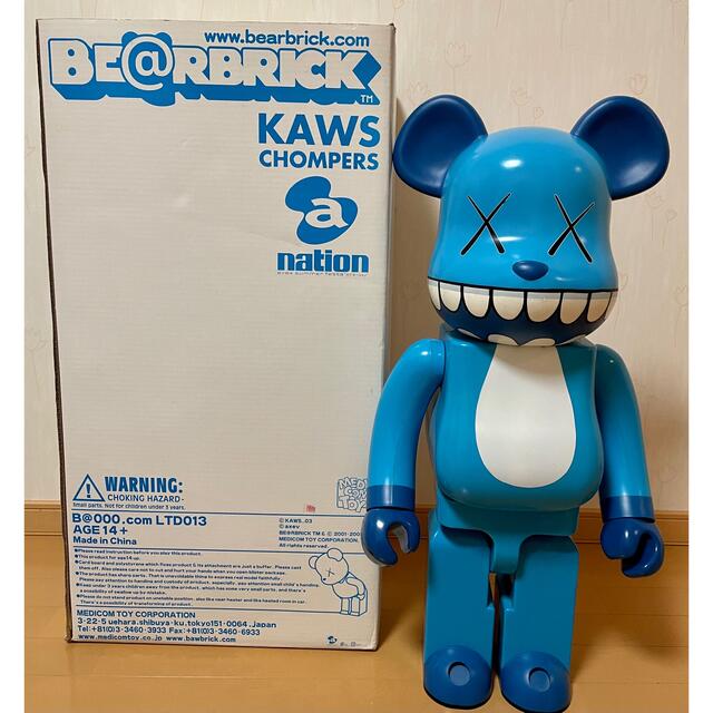 箱ありkaws BE＠RBRICK1000%ベアブリック カウズ メディコムトイ