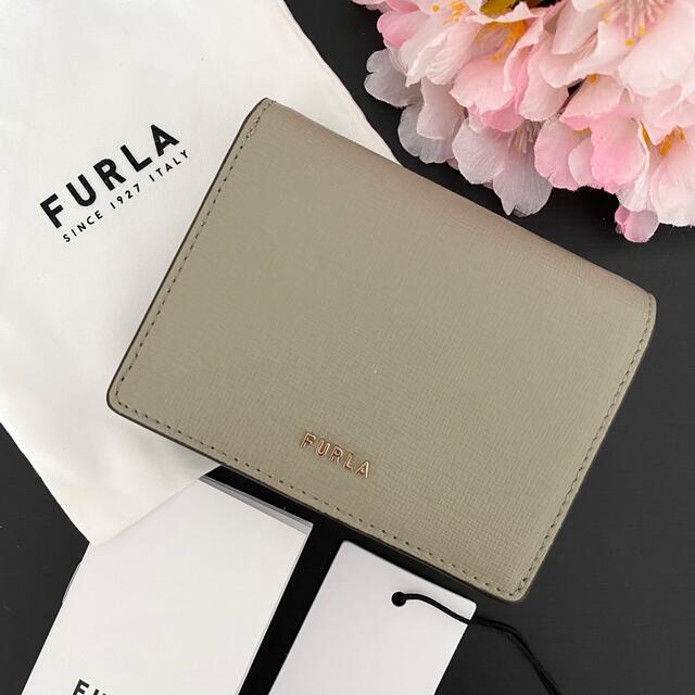 【新品】FURLA フルラ★折り財布 グレーベージュ