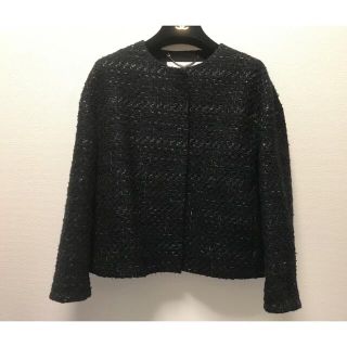 アドーア ツイードジャケット ノーカラージャケット(レディース)の通販