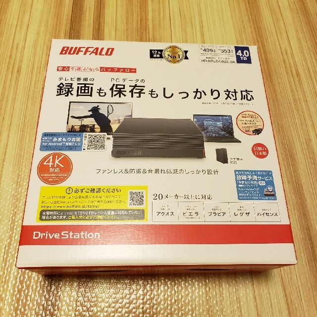 新品未開封 BUFFALO 外付けHDD 4TBBUFFALO