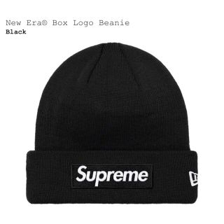 シュプリーム(Supreme)のSupreme New Era Box Logo Beanie Black(ニット帽/ビーニー)