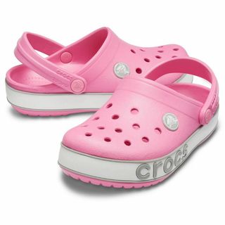 クロックス(crocs)の22cm クロックス クロックバンド ボールド ロゴ クロッグ ピンクレモネード(サンダル)