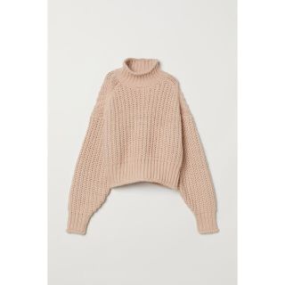 エイチアンドエイチ(H&H)のH&M リブニットタートルネックセーター　チャンキーニット(ニット/セーター)