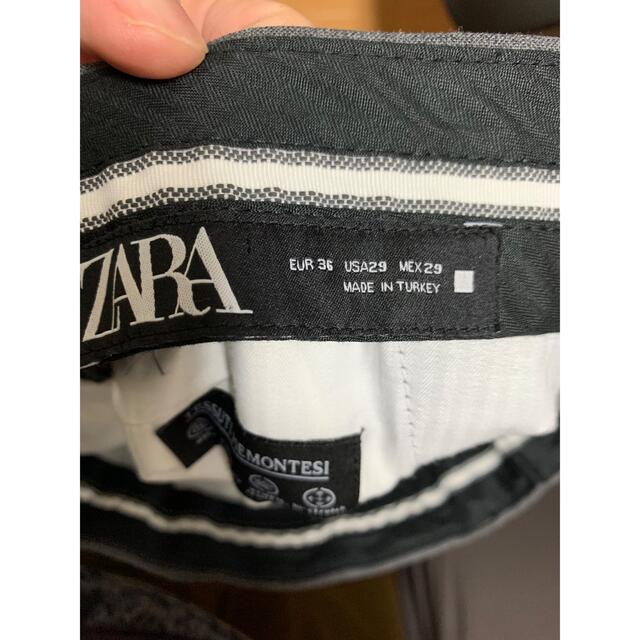 ZARA(ザラ)のzara グレー　Sサイズ　スラックス 73 メンズのパンツ(スラックス)の商品写真