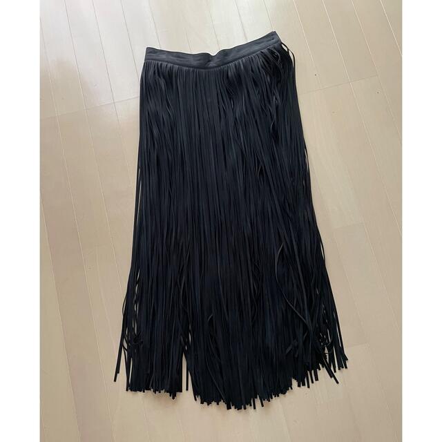 ハイク　フリンジスカート HYKE FRINGED SKIRT  21AW