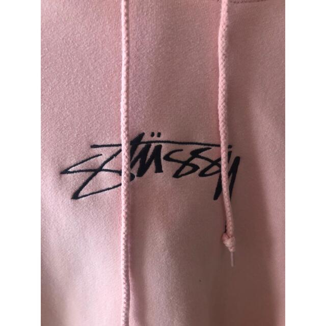 STUSSY(ステューシー)の★大人気★stussy パーカー　ピンク　M メンズのトップス(パーカー)の商品写真