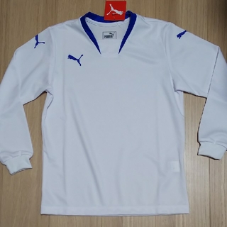 プーマ(PUMA)のPUMA 長袖ゲームシャツ 140 白×青(ウェア)