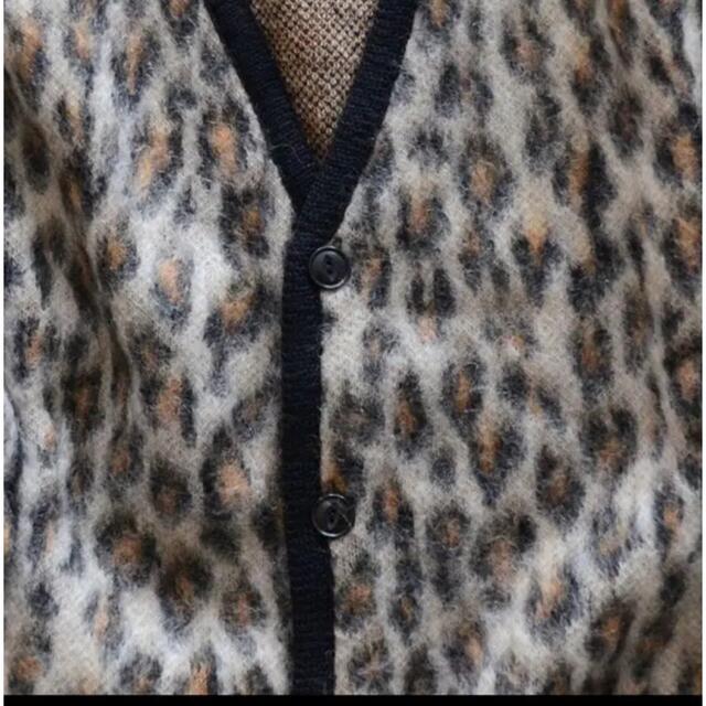 WACKO MARIA leopard mohair cardigan 21fw