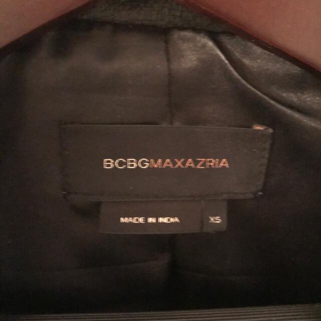 BCBGMAXAZRIA(ビーシービージーマックスアズリア)のレザージャケット レディースのジャケット/アウター(ライダースジャケット)の商品写真