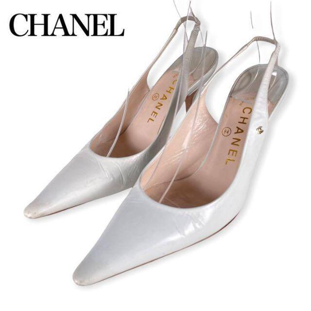 シャネル☆CHANEL☆ココマーク金具パンプス イタリア製 www