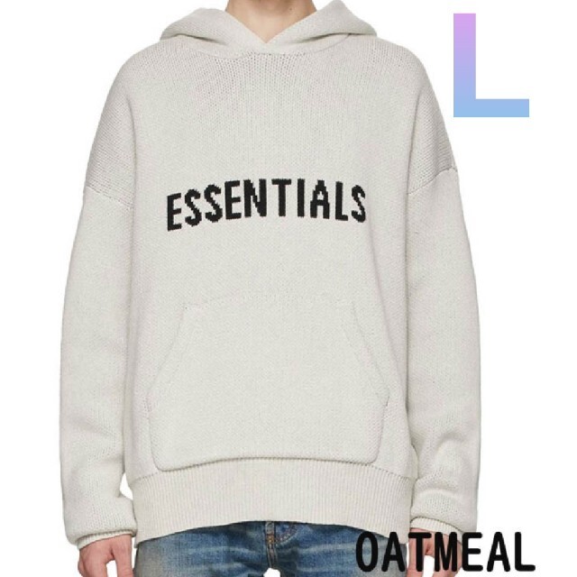 極美品！FOG Essentials Knit Hoodie ニット　Lトップス