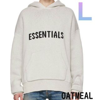 フィアオブゴッド(FEAR OF GOD)の極美品！FOG Essentials Knit Hoodie ニット　L(パーカー)