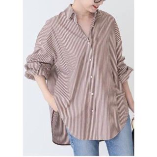 スピックアンドスパン(Spick & Span)の【未使用】今季Spick&Span パールボタンオーバーシャツ36 (シャツ/ブラウス(長袖/七分))