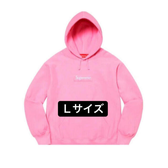 Supreme Box Logo Hooded Sweatshirt Pink