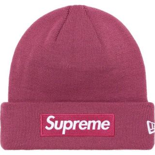 シュプリーム(Supreme)のSupreme New Era Box Logo Beanie Plum(ニット帽/ビーニー)