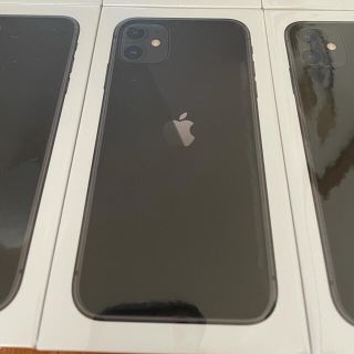 iPhone11 ブラック　黒　64GBの2台新品未開封(スマートフォン本体)