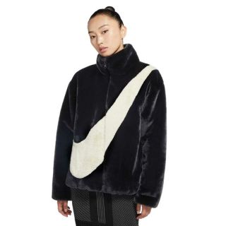 ナイキ(NIKE)の送料無料 NIKE フェイクファー ジャケット BLACK XL(その他)