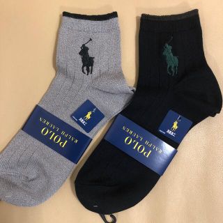 ポロラルフローレン(POLO RALPH LAUREN)の新品　メンズ　ポロラルフローレン　人気デカポロ綿ソックス2足組　送料無料(ソックス)