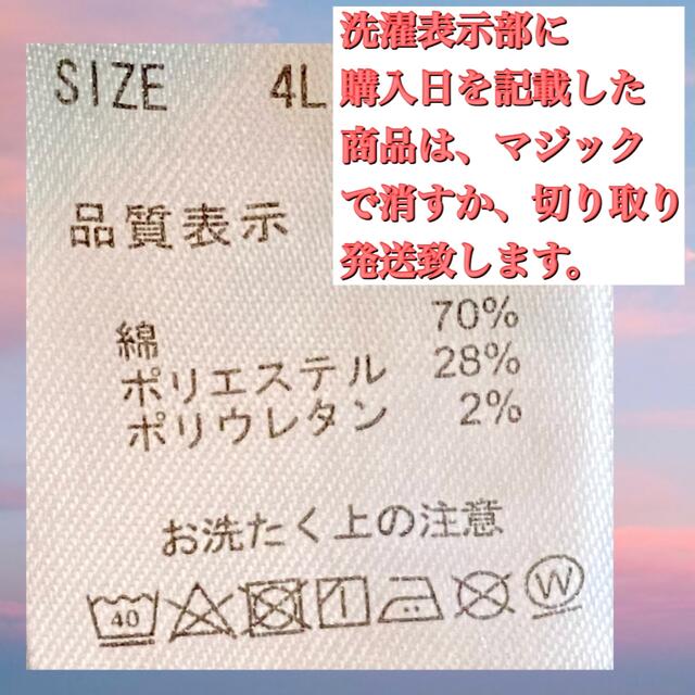 裏起毛 スキニー デニム ジーンズ ジーパン 4L 大きいサイズ レディース  レディースのパンツ(スキニーパンツ)の商品写真