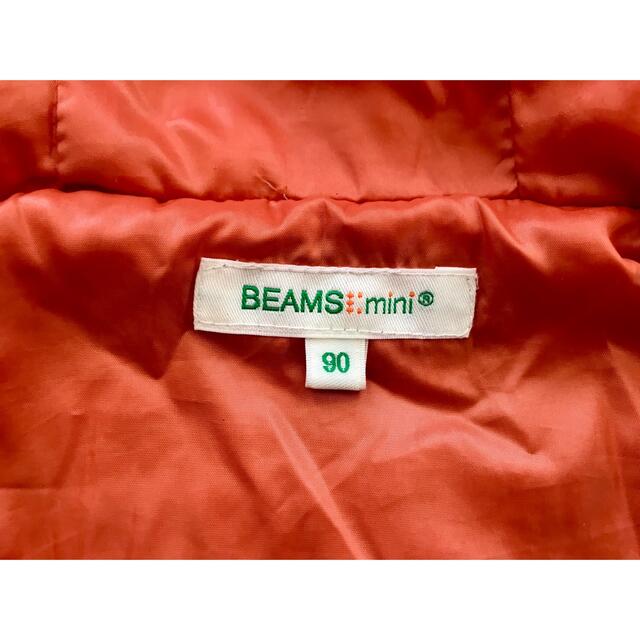 BEAMS(ビームス)のBEAMS mini 黄緑 ダウンジャケット 中綿パーカー 90 ビームスミニ キッズ/ベビー/マタニティのキッズ服男の子用(90cm~)(ジャケット/上着)の商品写真