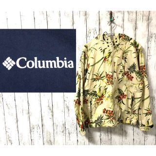 コロンビア(Columbia)のColumbia コロンビア マウンテンジャケット オムニシールド花柄　刺繍ロゴ(マウンテンパーカー)