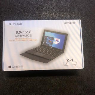 M-WORKS　8.9インチタブレットWindowsPC 2in1　日本語OS(タブレット)