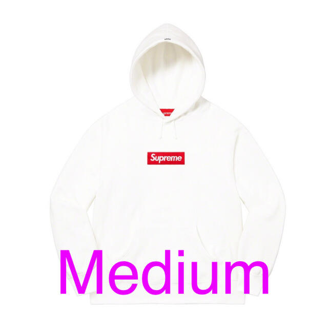 Supreme Box Logo Hooded Sweatshirt White