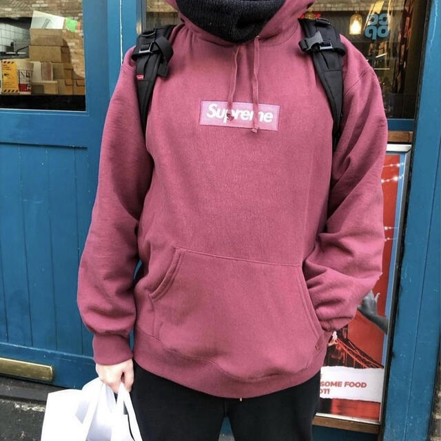 Supreme Box Logo Hooded plum M | hartwellspremium.com