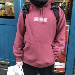 L 21FW Supreme Box Logo Plum 新品