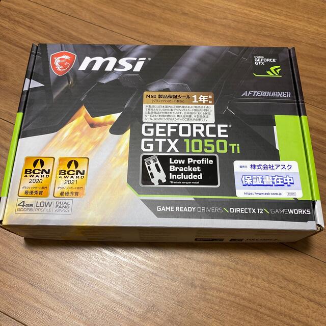 GTX 1050 TI 4GT LP MSI PCI-Express3.0x16