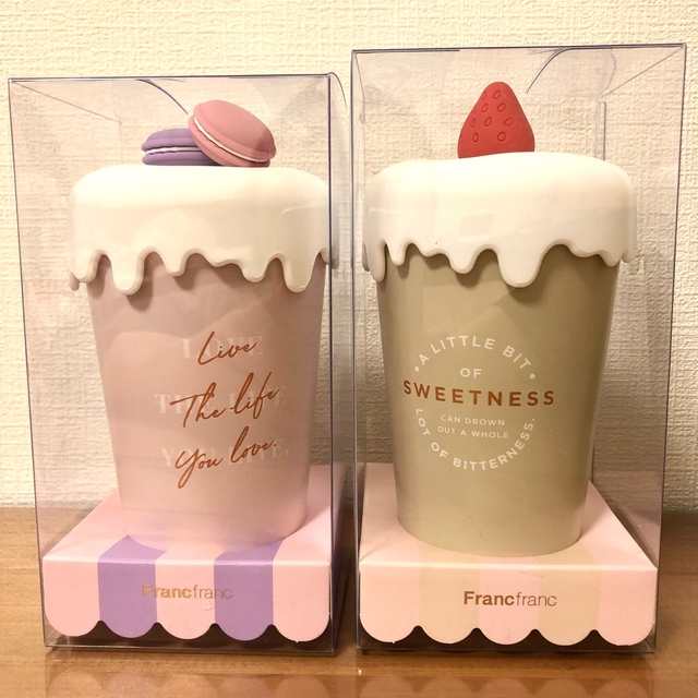 新品♡フランフラン スイーツタンブラー ケーキ マカロン ２本セット