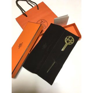 エルメス HERMES かんざし バッファローホーン 簪 水牛 髪留め 美品-