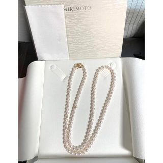 ミキモト(MIKIMOTO)の【Aya様ご専用】ミキモトインフィニティパールネックレス7-7.5mmk18wg(ネックレス)