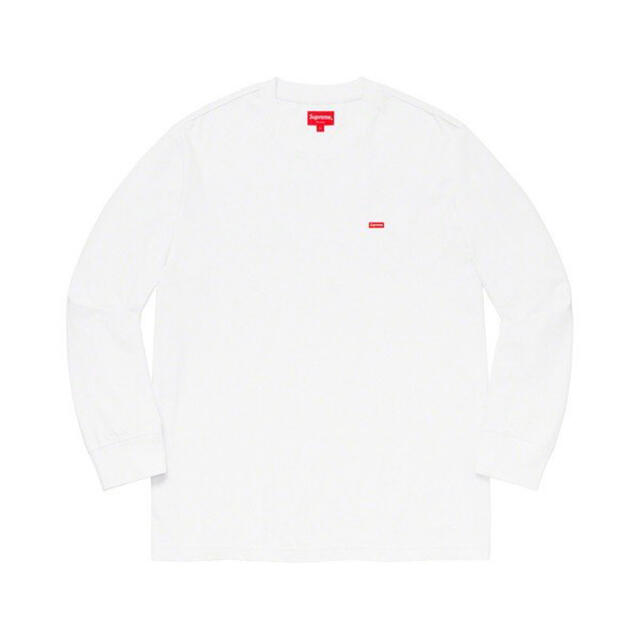 Tシャツ/カットソー(七分/長袖)supreme  small Box L/S Tee ホワイト　XL