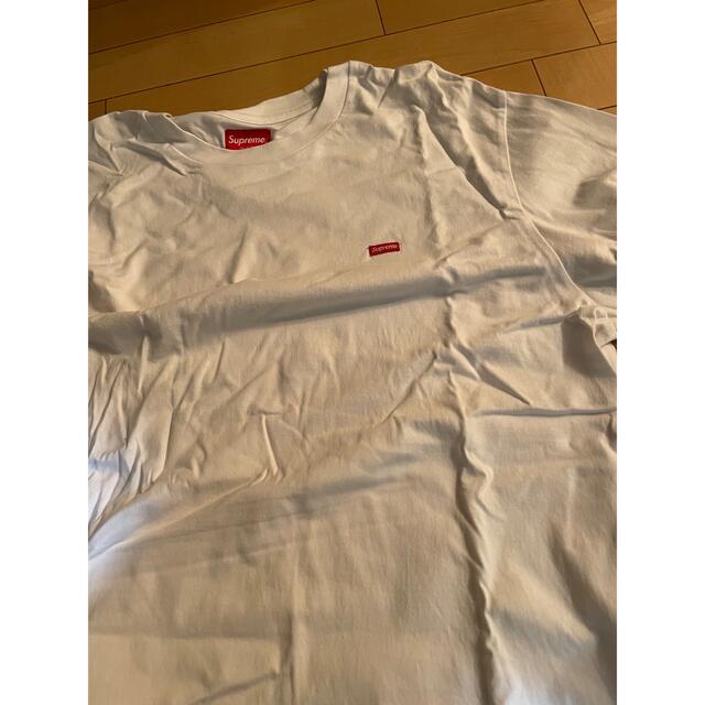 Tシャツ/カットソー(七分/長袖)supreme  small Box L/S Tee ホワイト　XL