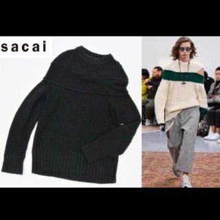 サカイ(sacai)の16日までバレット様専用　サンプル品 19-20AW SACAI セータ　ニット(ニット/セーター)