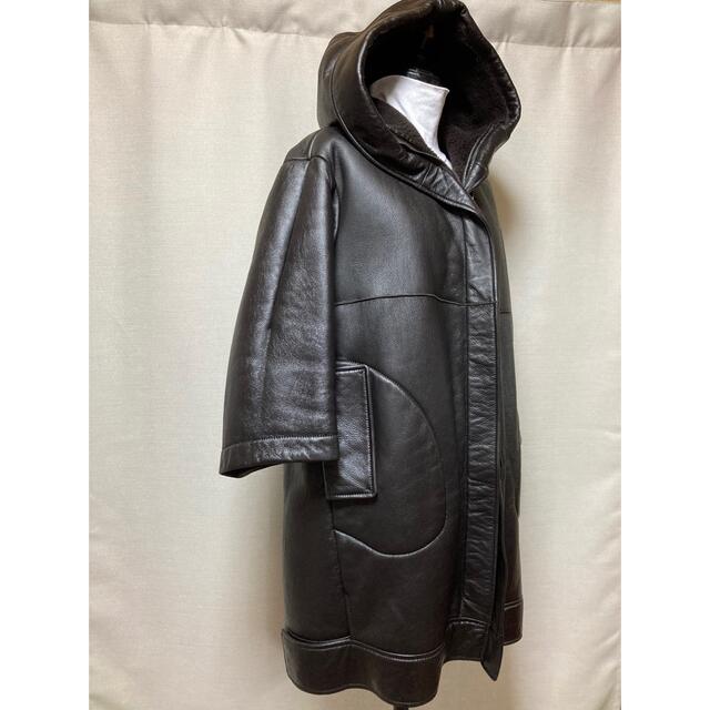 JIL SANDER ★ムートン★コート★超美品★ダークブラウン★定価85万★