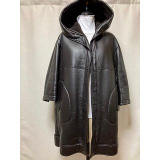 ジルサンダー(Jil Sander)のJIL SANDER ★ムートン★コート★超美品★ダークブラウン★定価85万★(ムートンコート)