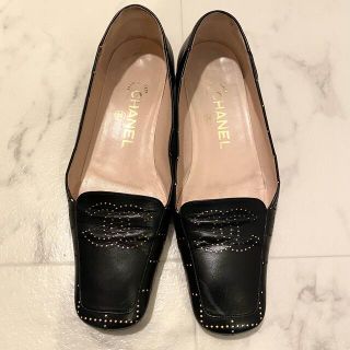 アメリヴィンテージ(Ameri VINTAGE)のvintage CHANEL フラットパンプス　37 サイズ(ハイヒール/パンプス)