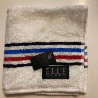 エル(ELLE)のELLE HOMME タオルハンカチ　新品　未使用　自宅保管(タオル/バス用品)