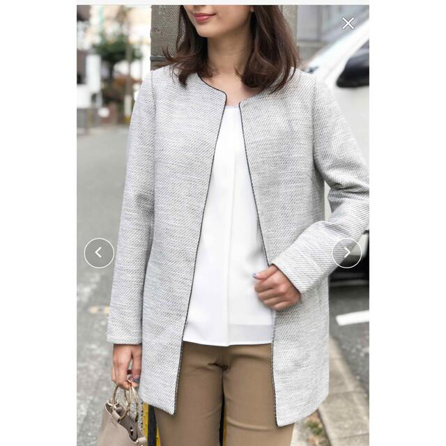 フォーマル】 PICCIN - 美品 PICCIN 綾織りツイードロングジャケット
