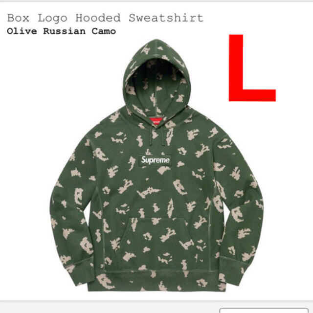 supreme Box Logo Hooded Lサイズ