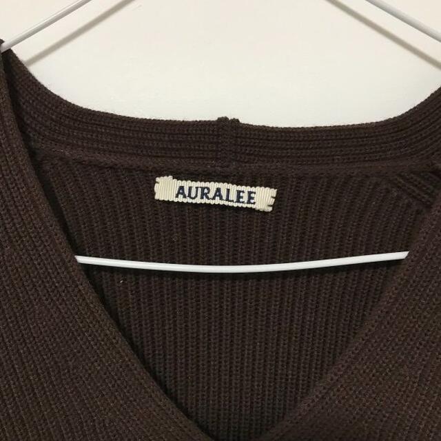 YAECA(ヤエカ)のAURALEE オーラリー SUPER FINE WOOL RIB KNIT レディースのトップス(ニット/セーター)の商品写真