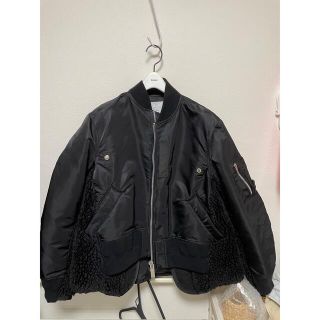 サカイ(sacai)の2021aw sacai ボア付きMA-1 ブルゾン(ブルゾン)