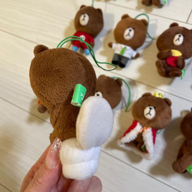 LINE ブラウン　BROWN ぬいぐるみ　マスコット　キーホルダー エンタメ/ホビーのおもちゃ/ぬいぐるみ(キャラクターグッズ)の商品写真