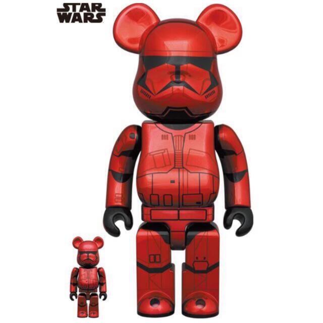 BE@RBRICK SITH TROOPER CHROME 100％&400％